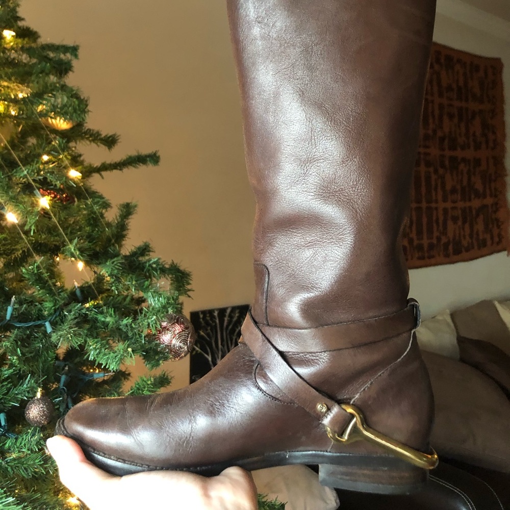 Leather Ralph Lauren Jenny Riding Boots